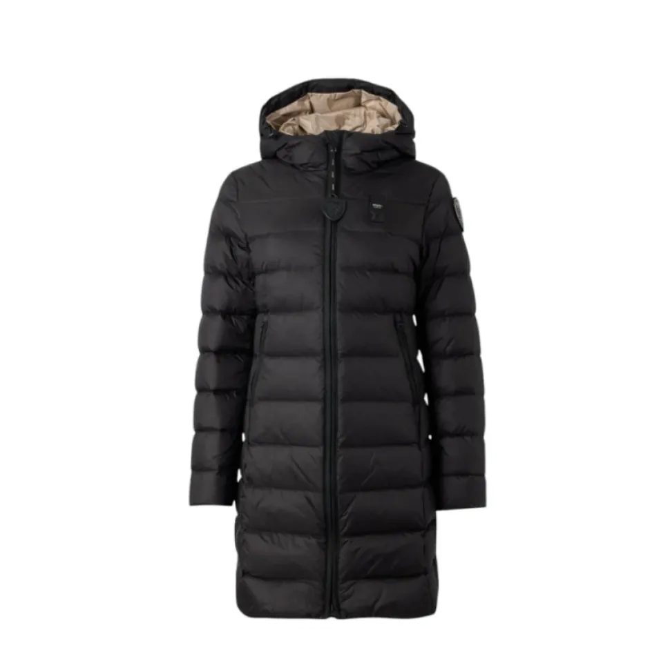 Agnes Long Striped Down Jacket