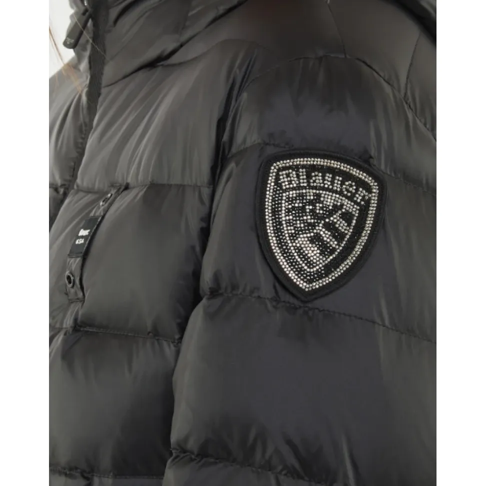 Agnes Long Striped Down Jacket
