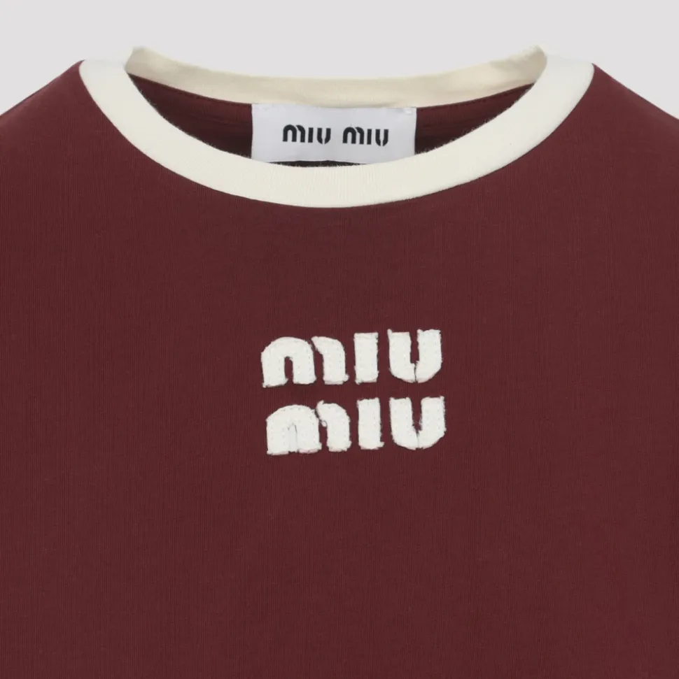Amaranto Red Baumwoll-T-Shirt