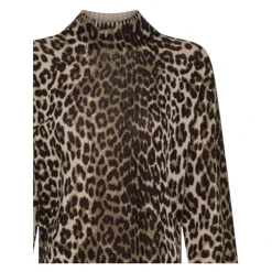 Animalier Mock Neck Sweater