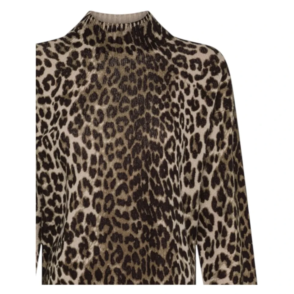 Animalier Mock Neck Sweater