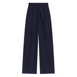 Baumwollhochtaillierte Hose
