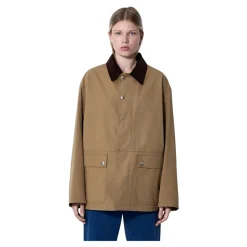 Baumwolljacke mit Cordkragen