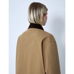 Baumwolljacke mit Cordkragen