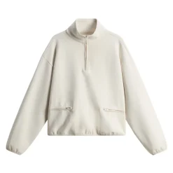Baumwollmischung High Neck Pullover