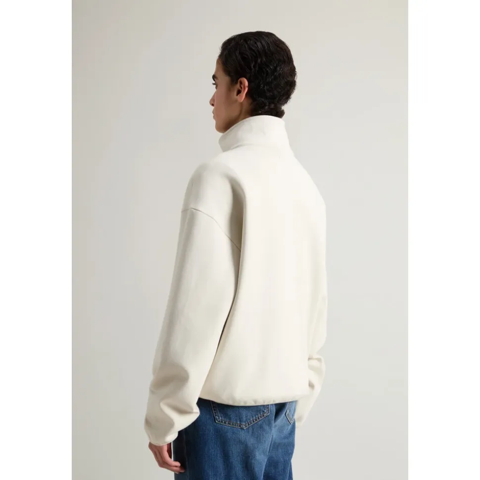 Baumwollmischung High Neck Pullover