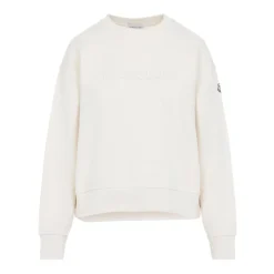 Baumwoll-Sweatshirt mit Logo-Stickerei
