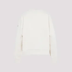 Baumwoll-Sweatshirt mit Logo-Stickerei