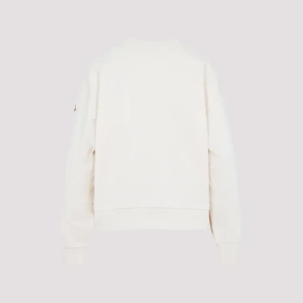 Baumwoll-Sweatshirt mit Logo-Stickerei