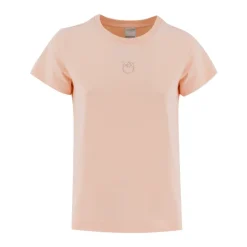 Baumwoll-T-Shirt mit Love Birds Stickerei