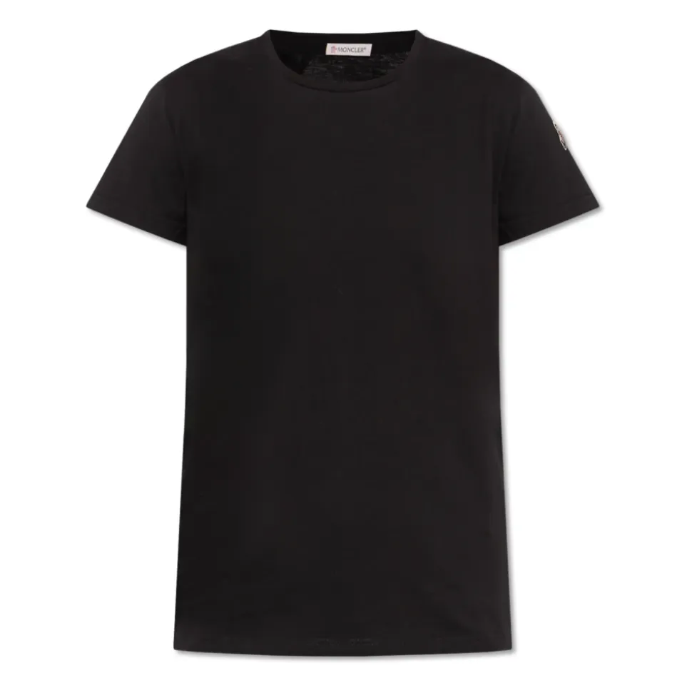 Baumwoll-T-Shirt mit Rundhalsausschnitt