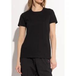 Baumwoll-T-Shirt mit Rundhalsausschnitt