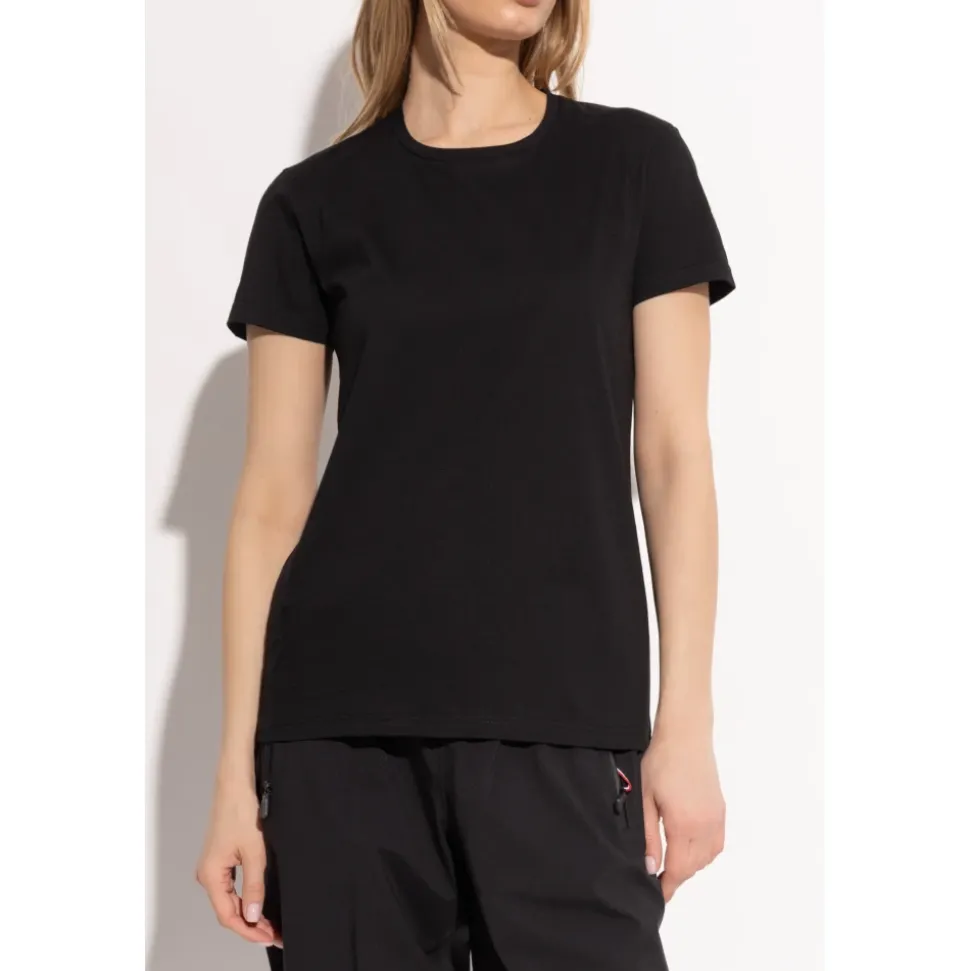Baumwoll-T-Shirt mit Rundhalsausschnitt