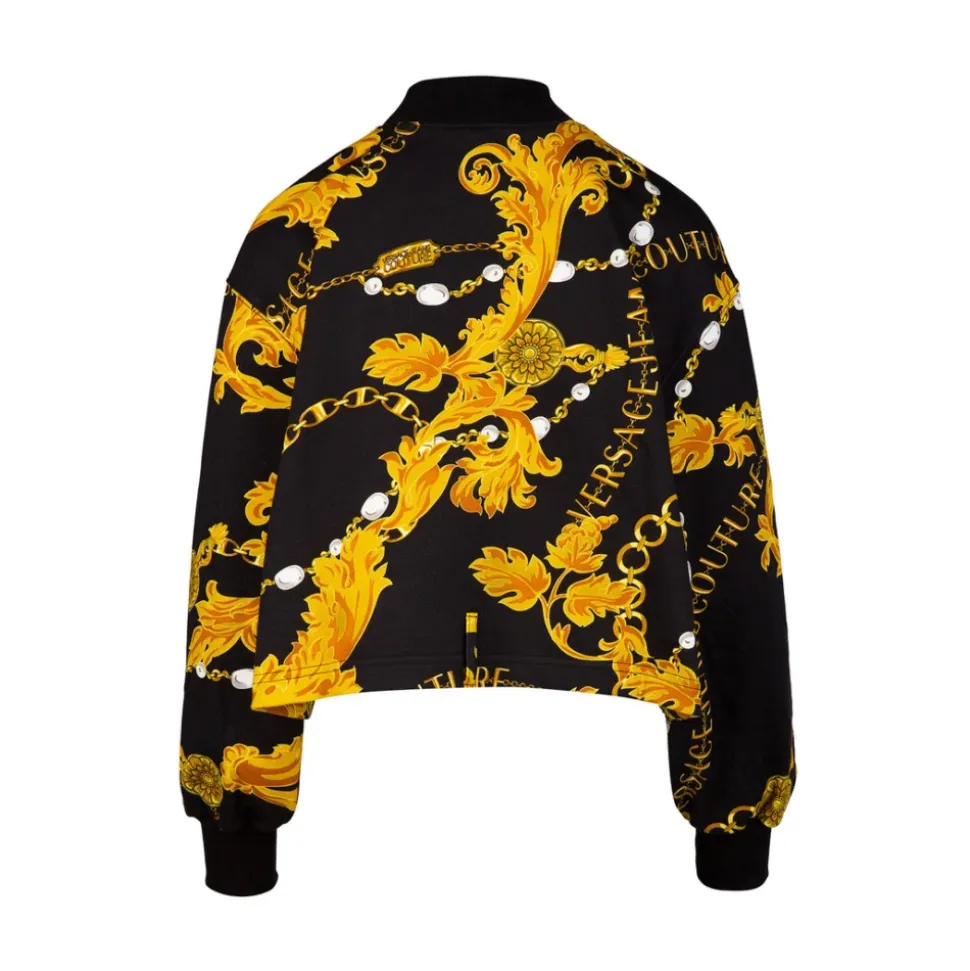 Bedruckter Pullover mit Gürtel