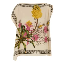 Bedrucktes Twill-Top