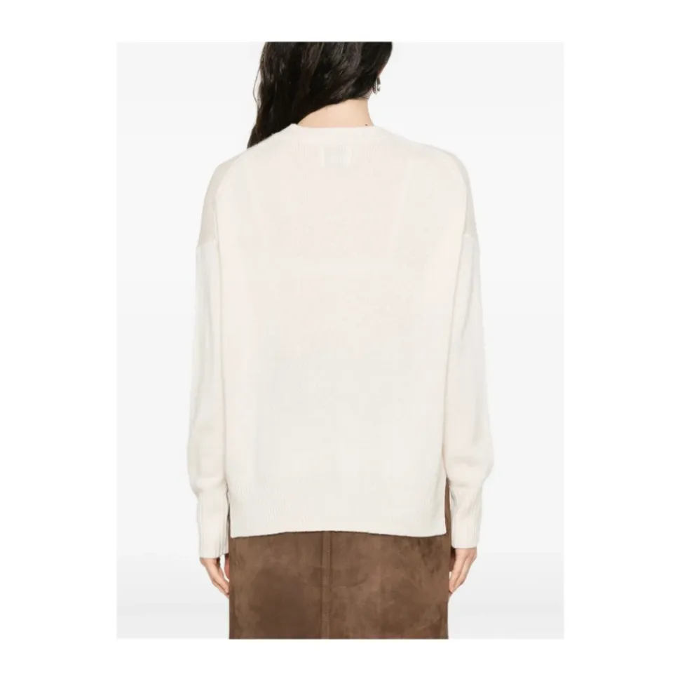 Beige Cashmere Wool Sweater