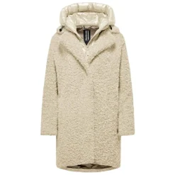 Beige Teddy-Effekt Jacke AW25