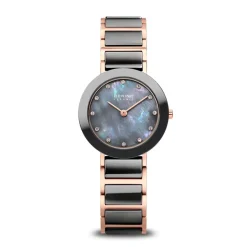 Bering Damen Armbanduhr Ceramic 29 mm Armband Edelstahl 11429-769
