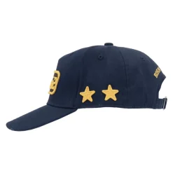Bestickte Logo Baseball Cap Distressed Schirm