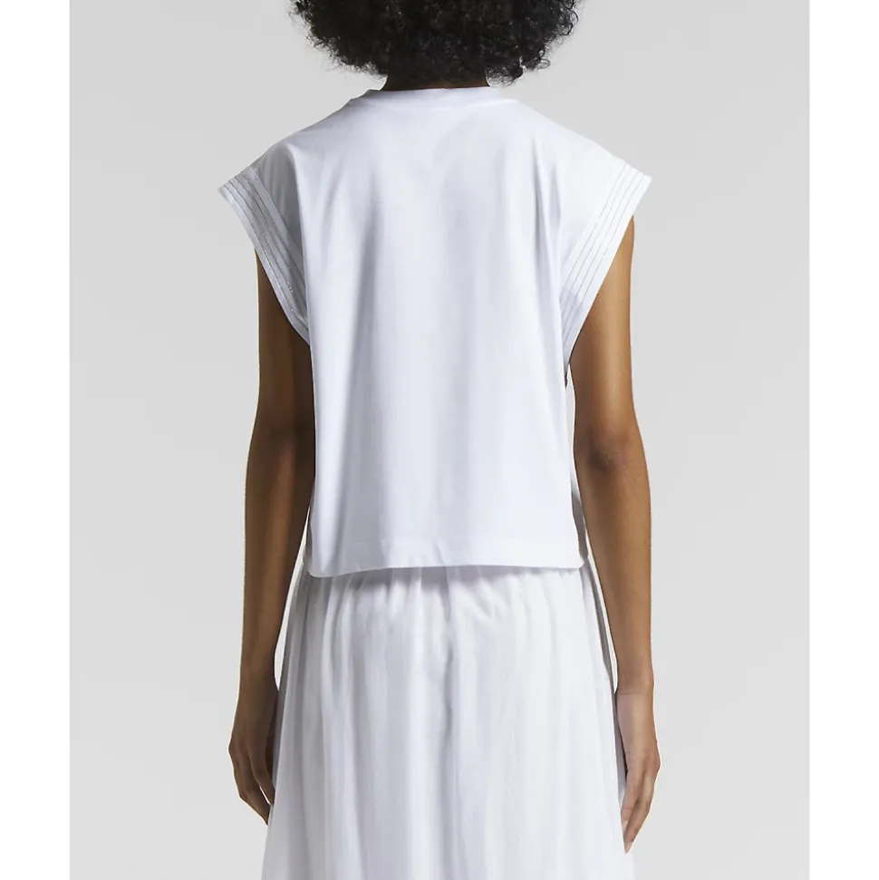 Bi-elastisches Baumwolljersey-Shirt