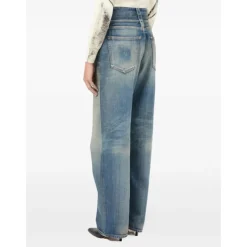 Blaue Baumwolljeans Hergestellt in Italien