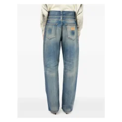 Blaue Baumwolljeans Hergestellt in Italien
