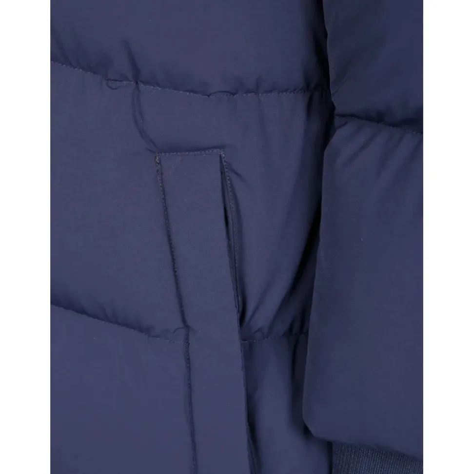 Blaue Daunenjacke Wasserabweisend Winddicht