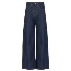 Blaue Denim Palazzo Jeans für Frauen