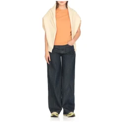Blaue Denim Palazzo Jeans für Frauen