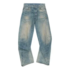 Blaue Jeans mit lockerer Passform