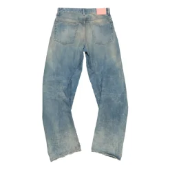 Blaue Jeans mit lockerer Passform