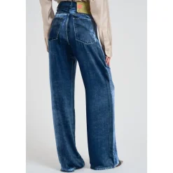 Blaue Palazzo Hose Kankam Stil