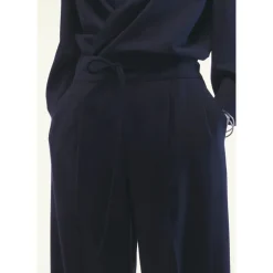 Blaue Wollweite Hosen