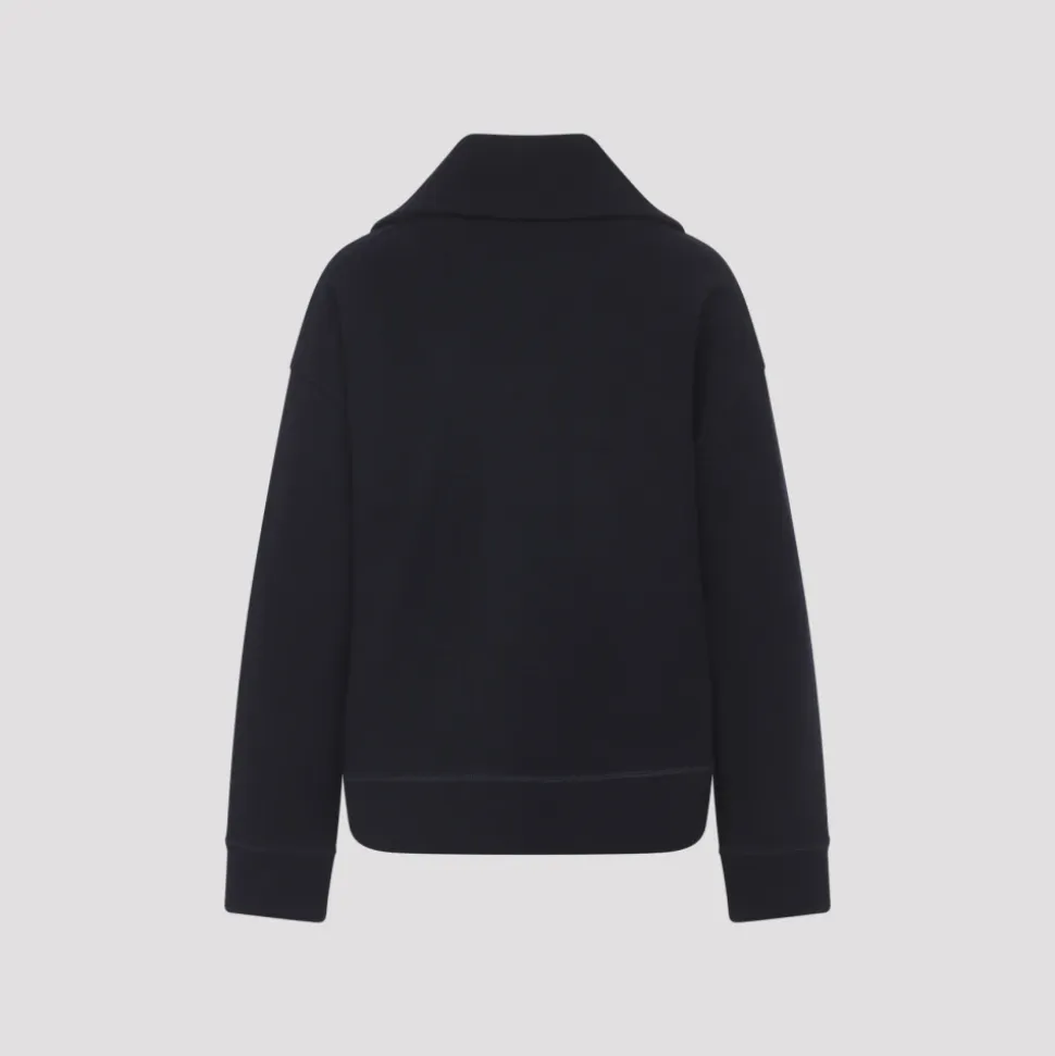 Blaues Wollmisch-Sweatshirt AW25