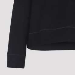 Blaues Wollmisch-Sweatshirt AW25