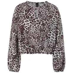 Bluse mit Leo Print