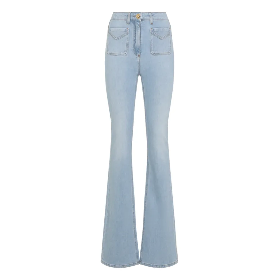 Boot-Cut Jeans mit kleinen Taschen