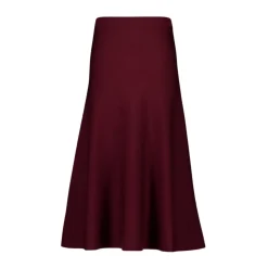 Bordeaux Strick Midi Rock