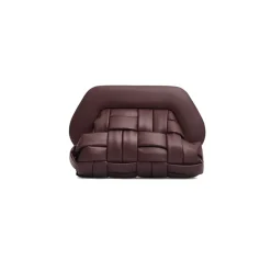 Bordeaux Vegane Leder Clutch