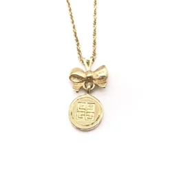 Bow Pendant Chain Necklace