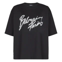 Boxy T-Shirt mit Paris Brush Print