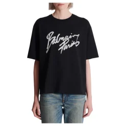 Boxy T-Shirt mit Paris Brush Print