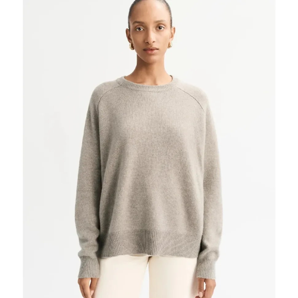 Boyfriend Rundhals-Pullover