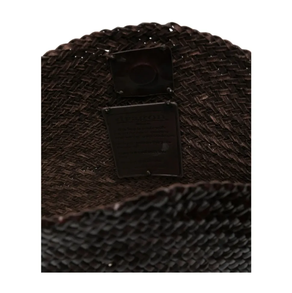 Braune Geflochtene Lederschultertasche