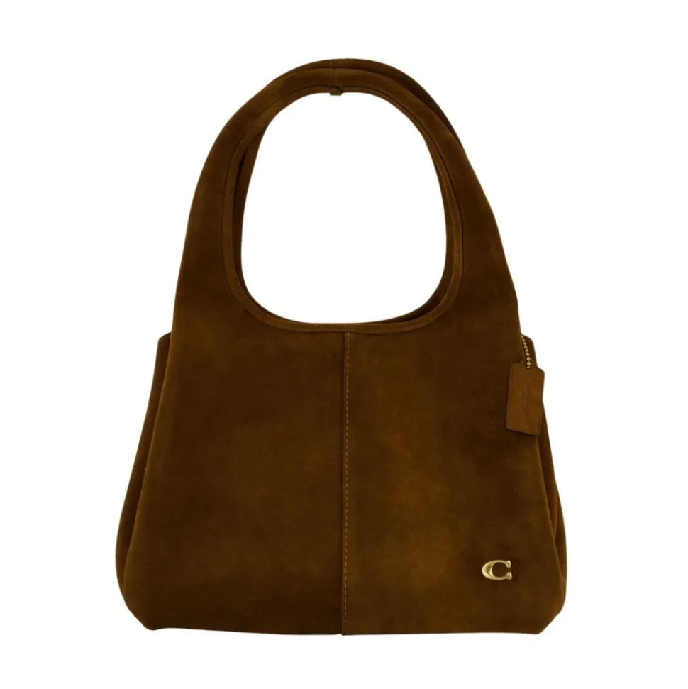 Braune Leder-Schultertasche
