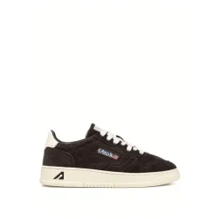 Braune Nabuck Medalist Sneaker für Frauen