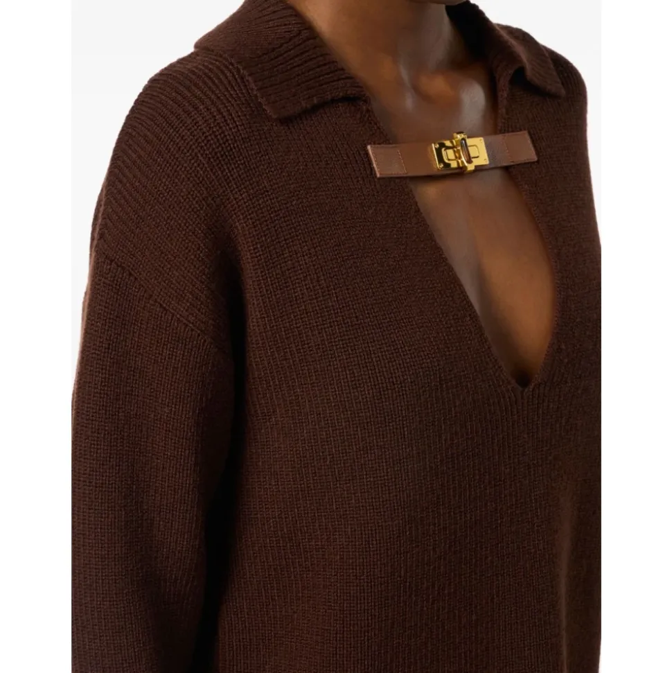 Braune Pullover für Frauen