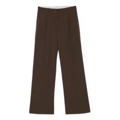 Braune Wollhose Gerades Bein