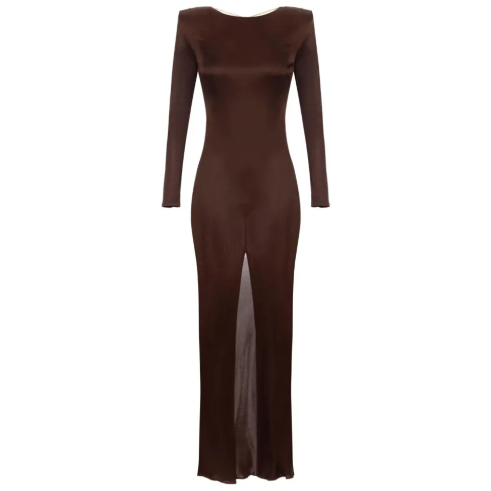 Braunes Elegantes Kleid
