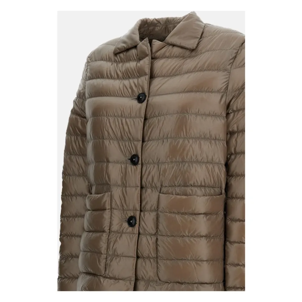 Button-Front Daunenjacke